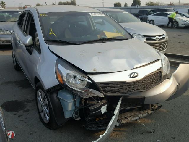 KNADM4A3XE6399510 - 2014 KIA RIO LX SILVER photo 1