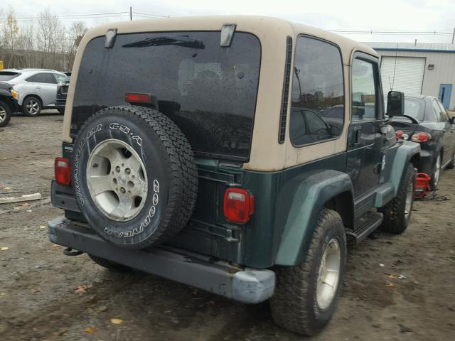 1J4FA59S5YP798419 - 2000 JEEP WRANGLER / GREEN photo 4