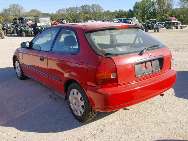 2HGEJ6346WH111579 - 1998 HONDA CIVIC DX RED photo 3