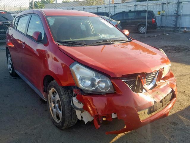 5Y2SP67819Z461221 - 2009 PONTIAC VIBE RED photo 1