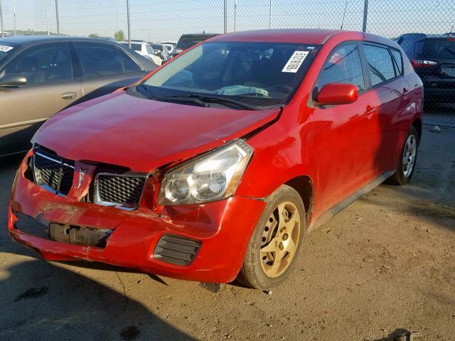 5Y2SP67819Z461221 - 2009 PONTIAC VIBE RED photo 2