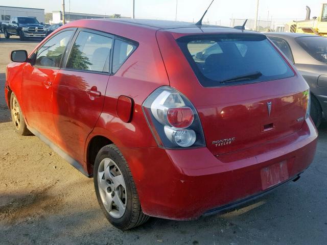 5Y2SP67819Z461221 - 2009 PONTIAC VIBE RED photo 3