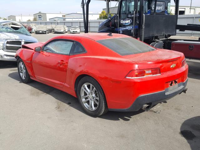 2G1FE1E31E9221861 - 2014 CHEVROLET CAMARO LS RED photo 3