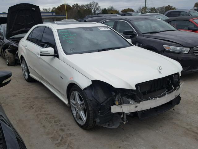 WDDHF5KB4CA543580 - 2012 MERCEDES-BENZ E 350 WHITE photo 1