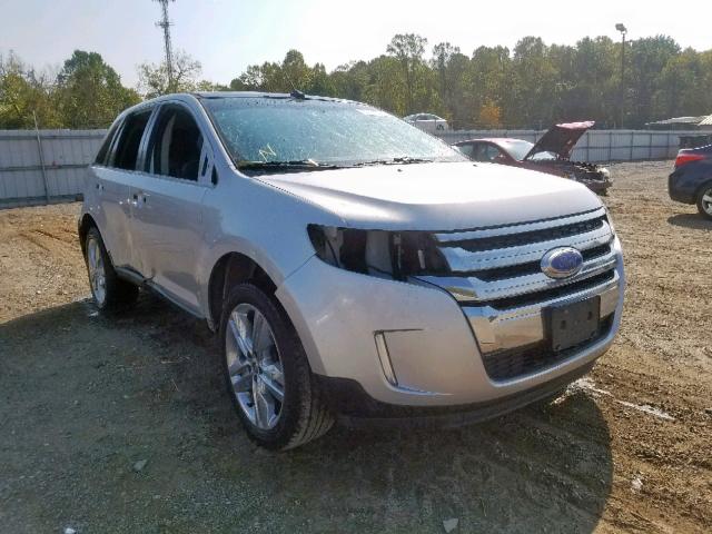 2FMDK4JCXDBB77537 - 2013 FORD EDGE SEL SILVER photo 1