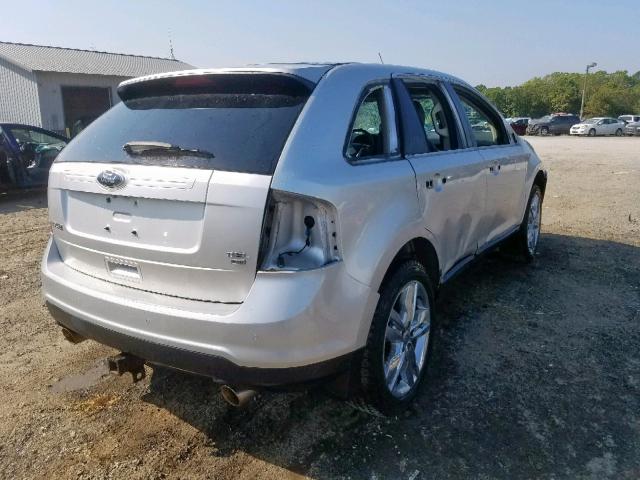 2FMDK4JCXDBB77537 - 2013 FORD EDGE SEL SILVER photo 4