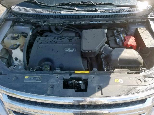 2FMDK4JCXDBB77537 - 2013 FORD EDGE SEL SILVER photo 7