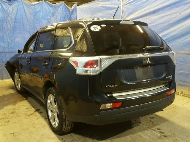 JA4JZ4AX3EZ009804 - 2014 MITSUBISHI OUTLANDER BLACK photo 3