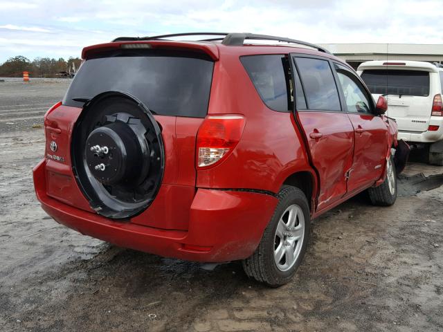 JTMZK31V176003476 - 2007 TOYOTA RAV4 LIMIT RED photo 4