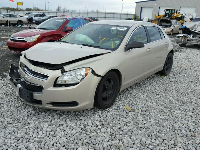 1G1ZB5E12BF356054 - 2011 CHEVROLET MALIBU LS GOLD photo 2