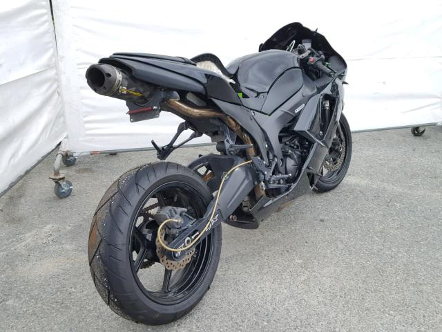 JKAZX4P158A036307 - 2008 KAWASAKI ZX600 P BLACK photo 4