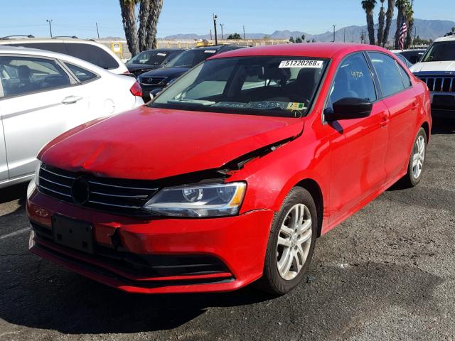 3VW2K7AJ5FM352884 - 2015 VOLKSWAGEN JETTA BASE RED photo 2