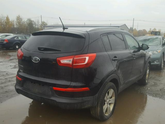 KNDPBCA27C7292882 - 2012 KIA SPORTAGE L BLACK photo 4