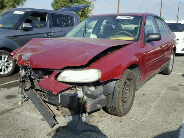 1G1ND52F34M607672 - 2004 CHEVROLET CLASSIC MAROON photo 2