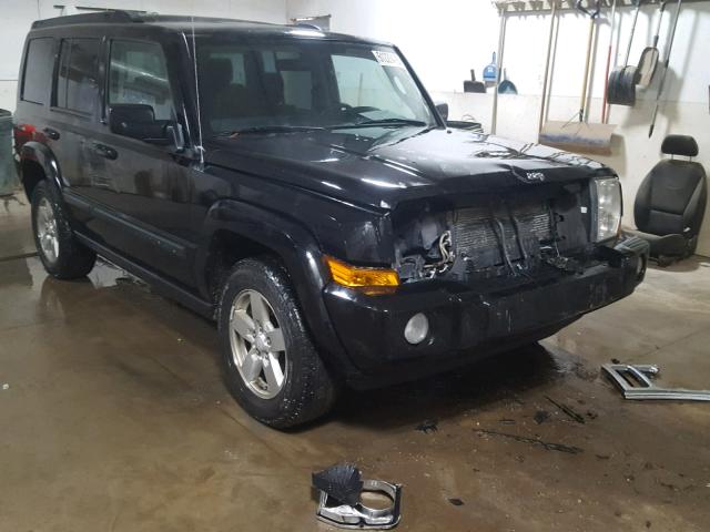 1J8HG48K18C125426 - 2008 JEEP COMMANDER BLACK photo 1