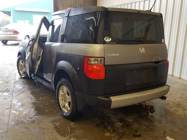 5J6YH286X5L016934 - 2005 HONDA ELEMENT EX GRAY photo 3