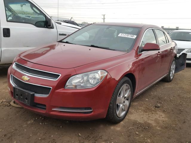 1G1ZD5EB2AF127374 - 2010 CHEVROLET MALIBU 2LT RED photo 2