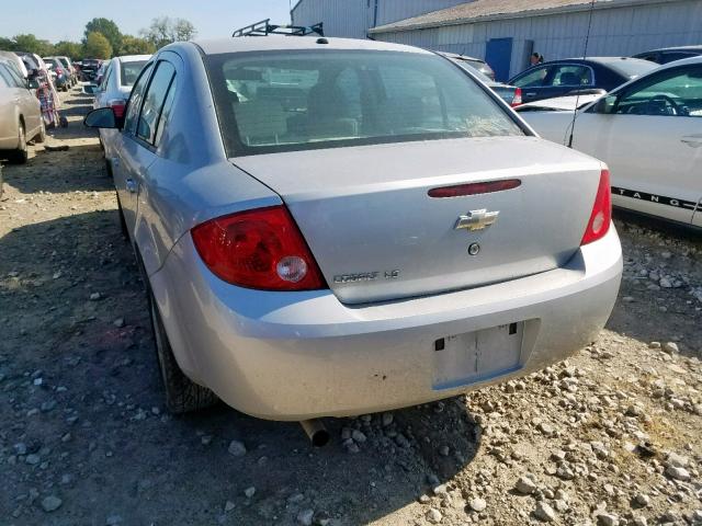 1G1AK58F387182535 - 2008 CHEVROLET COBALT LS SILVER photo 3