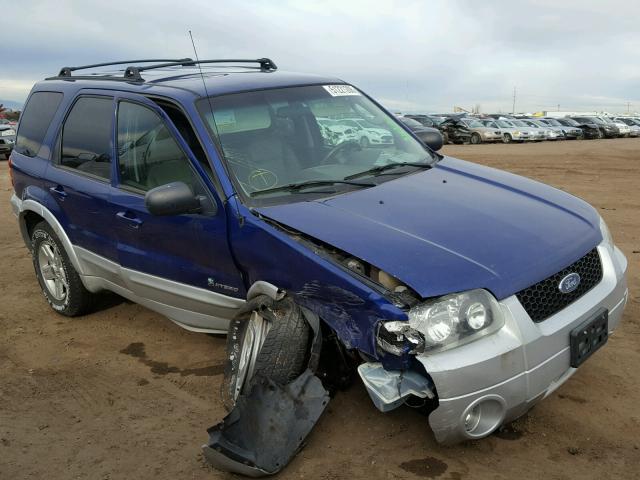 1FMCU96H46KC36193 - 2006 FORD ESCAPE HEV BLUE photo 1