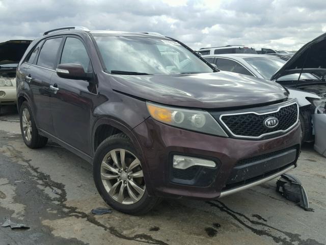 5XYKW4A21BG105755 - 2011 KIA SORENTO SX BURGUNDY photo 1