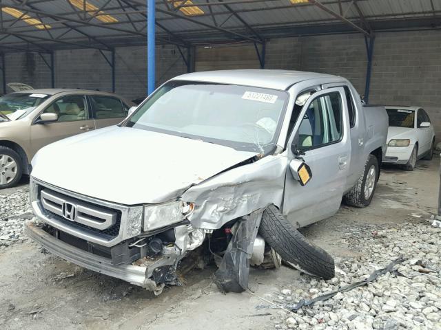 5FPYK16449B105255 - 2009 HONDA RIDGELINE SILVER photo 2