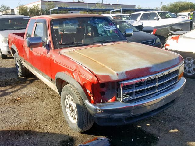 1B7GL23Y7PS104471 - 1993 DODGE DAKOTA RED photo 1