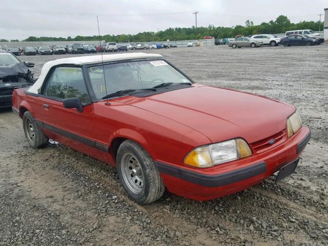 1FABP44A3JF211549 - 1988 FORD MUSTANG LX RED photo 1