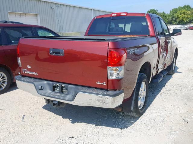 5TBBV54188S499285 - 2008 TOYOTA TUNDRA DOU RED photo 4