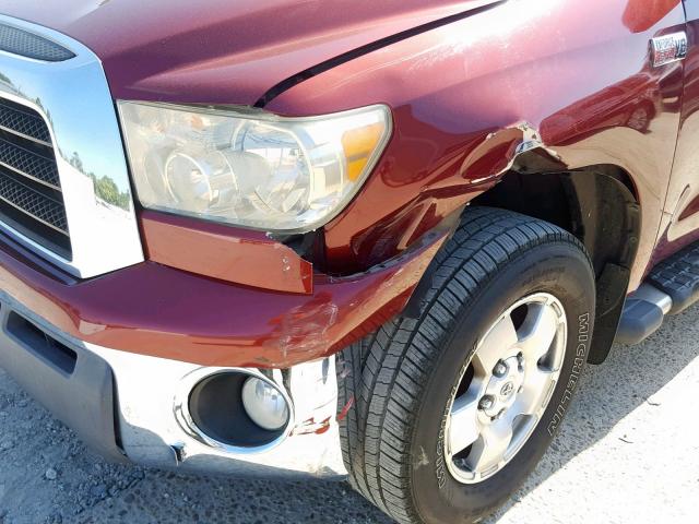 5TBBV54188S499285 - 2008 TOYOTA TUNDRA DOU RED photo 9