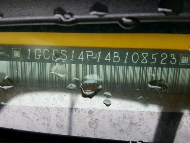 1GCES14P14B108523 - 2004 CHEVROLET SSR 黄色 照片 10