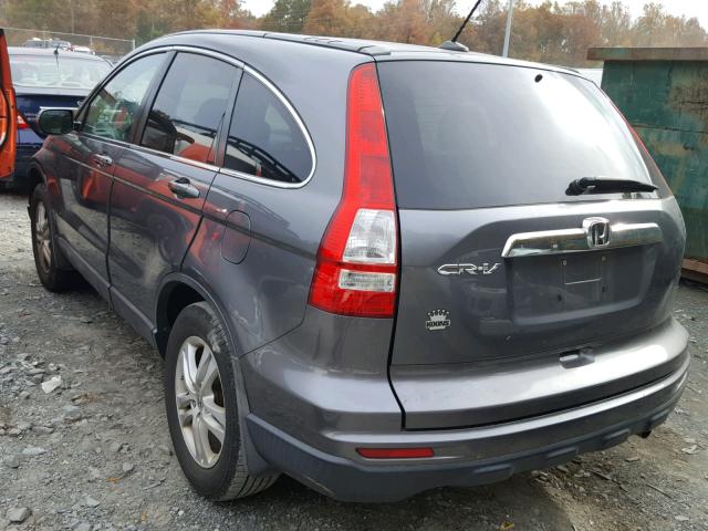 5J6RE3H73AL016733 - 2010 HONDA CR-V EXL GRAY photo 3