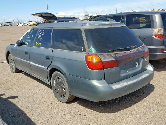 4S3BH635217310655 - 2001 SUBARU LEGACY L GREEN photo 3