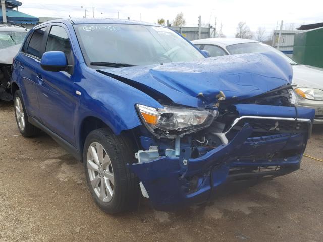 4A4AP3AU8FE008936 - 2015 MITSUBISHI OUTLANDER BLUE photo 1