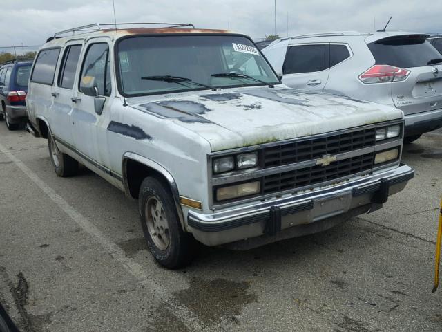 1GNER16K2MF101691 - 1991 CHEVROLET SUBURBAN R WHITE photo 1