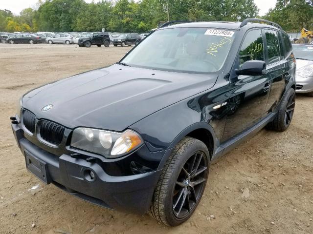 WBXPA73444WC39045 - 2004 BMW X3 2.5I BLACK photo 2