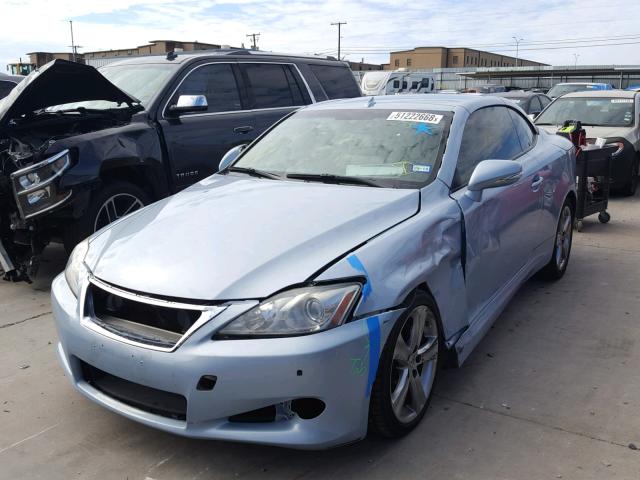 JTHFF2C27A2512411 - 2010 LEXUS IS 250 GRAY photo 2