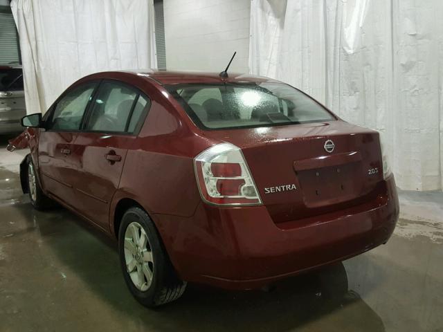 3N1AB61E07L681546 - 2007 NISSAN SENTRA 2.0 BURGUNDY photo 3