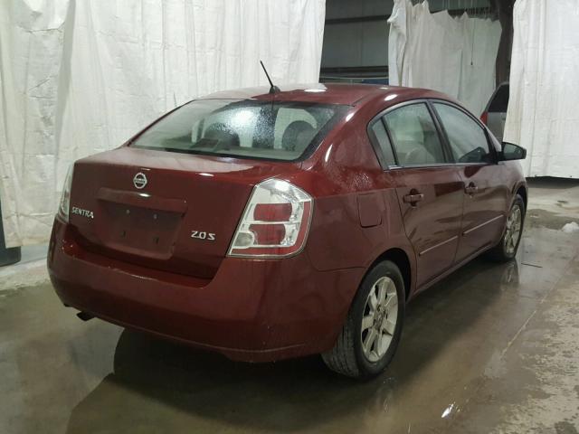 3N1AB61E07L681546 - 2007 NISSAN SENTRA 2.0 BURGUNDY photo 4