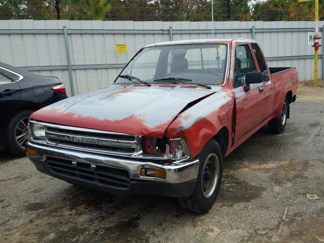 JT4RN93P2M5028719 - 1991 TOYOTA PICKUP 1/2 RED photo 2