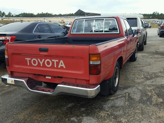 JT4RN93P2M5028719 - 1991 TOYOTA PICKUP 1/2 RED photo 4