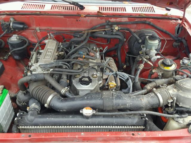 JT4RN93P2M5028719 - 1991 TOYOTA PICKUP 1/2 RED photo 7