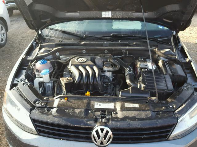 3VW1K7AJ6CM426224 - 2012 VOLKSWAGEN JETTA BASE Գրաֆիտ լուսանկար 7