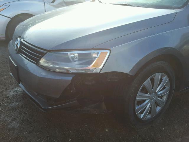 3VW1K7AJ6CM426224 - 2012 VOLKSWAGEN JETTA BASE Գրաֆիտ լուսանկար 9