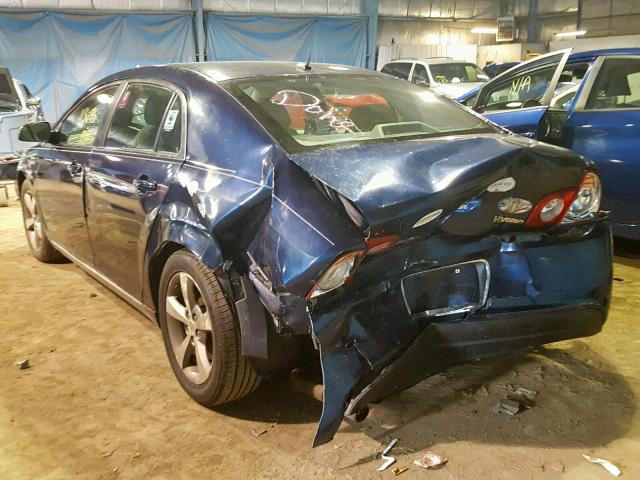 1G1ZF57589F204097 - 2009 CHEVROLET MALIBU HYB BLUE photo 3