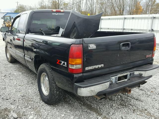 2GTEK19T621410697 - 2002 GMC NEW SIERRA BLACK photo 3