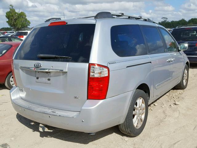 KNDMB233986203698 - 2008 KIA SEDONA EX SILVER photo 4