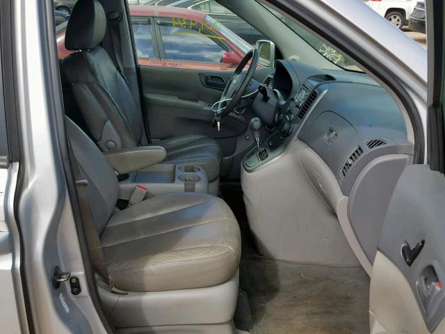 KNDMB233986203698 - 2008 KIA SEDONA EX SILVER photo 5