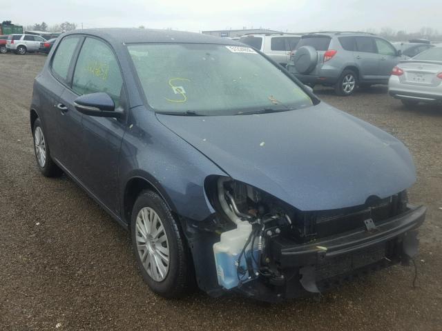 WVWBB7AJ0CW346117 - 2012 VOLKSWAGEN GOLF BLUE photo 1