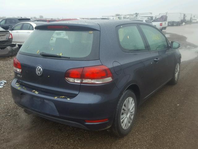 WVWBB7AJ0CW346117 - 2012 VOLKSWAGEN GOLF BLUE photo 4