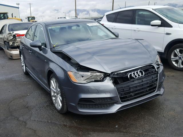 WAUKFGFFXF1138043 - 2015 AUDI A3 PRESTIG GRAY photo 1